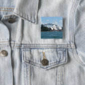 sydney harbour vierkante button 5,1 cm (In situ)