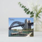sydney harbour wharf briefkaart (Staand voorkant)