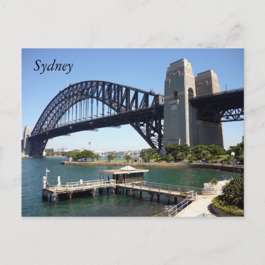sydney harbour wharf briefkaart (Voorkant)