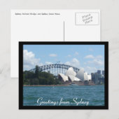 sydney haven begroetingen briefkaart (Voorkant / Achterkant)