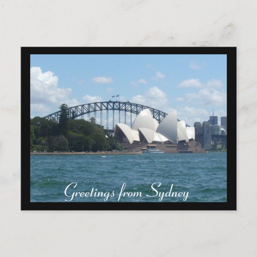 sydney haven begroetingen briefkaart (Voorkant)