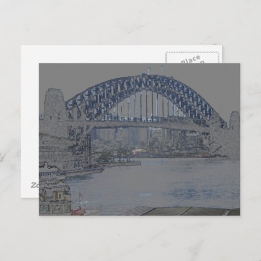 sydney-havenbrug briefkaart (Voorkant / Achterkant)
