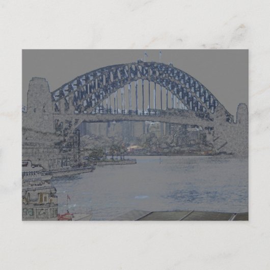 sydney-havenbrug briefkaart (Voorkant)