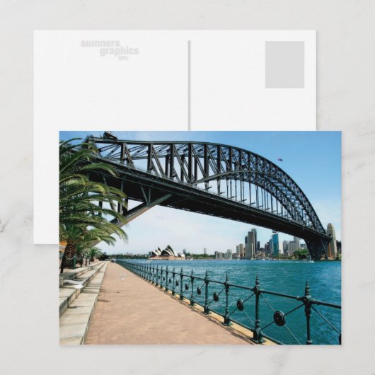 sydney-havenbrug briefkaart (Voorkant / Achterkant)