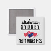 Sydney houdt van fruit gehakt taarten stadsbeeld magneet (Voorkant / Achterkant)
