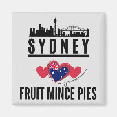 Sydney houdt van fruit gehakt taarten stadsbeeld magneet (Voorkant)