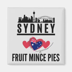 Sydney houdt van fruit gehakt taarten stadsbeeld magneet