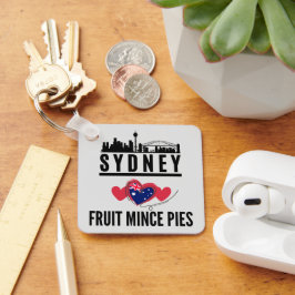 Sydney houdt van fruit gehakt taarten stadsbeeld sleutelhanger