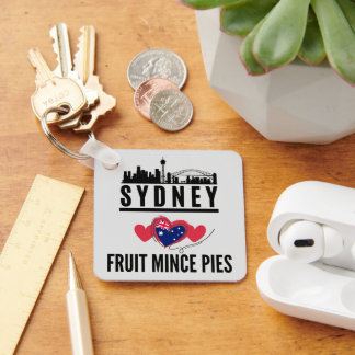 Sydney houdt van fruit gehakt taarten stadsbeeld sleutelhanger