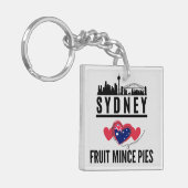 Sydney houdt van fruit gehakt taarten stadsbeeld sleutelhanger (Voorkant Links)