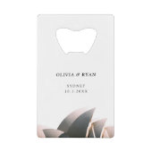 Sydney Huwelijk Custom Gift Creditkaart Flessenopener (Voorkant)
