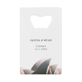 Sydney Huwelijk Custom Gift Creditkaart Flessenopener