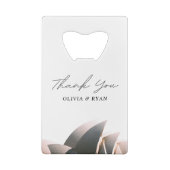 Sydney Huwelijk Custom Gift Creditkaart Flessenopener (Achterkant)