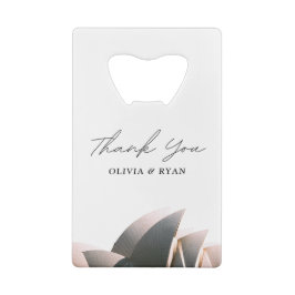 Sydney Huwelijk Custom Gift Creditkaart Flessenopener