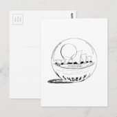 Sydney in een glazen wereldbol briefkaart (Voorkant / Achterkant)