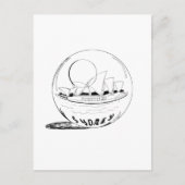Sydney in een glazen wereldbol briefkaart (Voorkant)