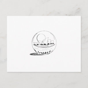 Sydney in een glazen wereldbol briefkaart