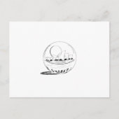 Sydney in een glazen wereldbol briefkaart (Voorkant)