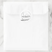 Sydney in een glazen wereldbol ronde sticker (Tas)