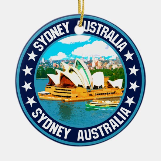 Sydney Keramisch Ornament (Voorkant)