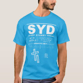 Sydney Kingsford Smith Airport SYD T-shirt (Voorkant)