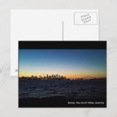 Sydney Landscape bij nacht Briefkaart (Voorkant / Achterkant)