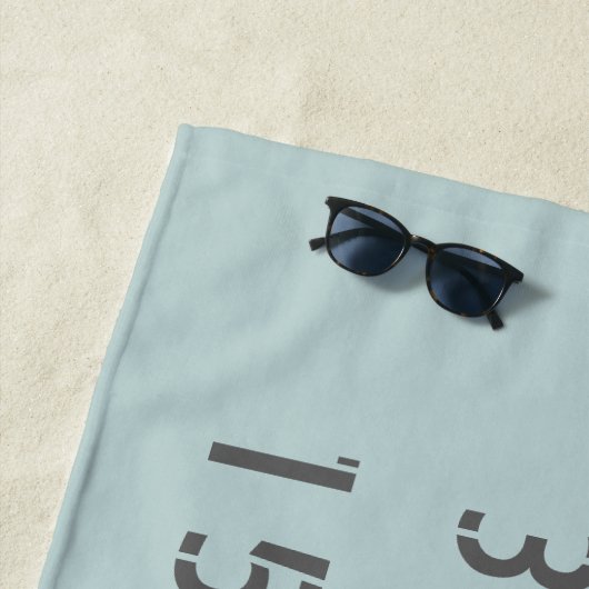 Sydney Latitude en Lengtegraad Strandlaken (In situ)