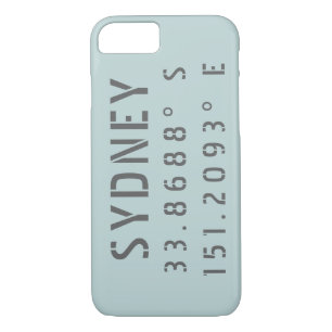 Sydney Latitude Longitude iPhone 8/7 Hoesje