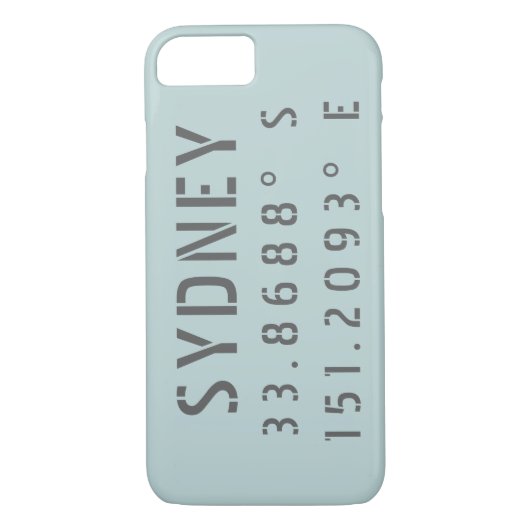 Sydney Latitude Longitude Case-Mate iPhone Case (Achterkant)