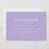 Sydney Lavender Moderne Trouwdag Save The Date (Voorkant)