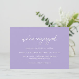 Sydney Lavender Moderne Trouwdag Save The Date