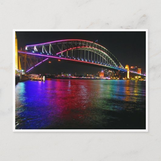sydney levendige bruglampen briefkaart (Voorkant)