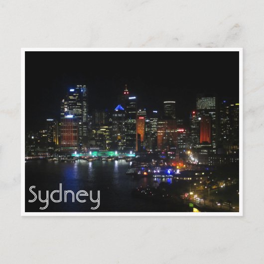 sydney levendige lichten briefkaart (Voorkant)