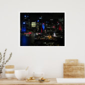 sydney levendige lichten poster (Keuken)