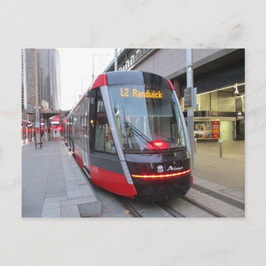 Sydney Light Rail Tram bij Circular Quay Briefkaar Briefkaart (Voorkant)