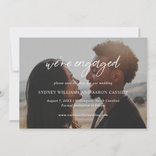 Sydney Modern Wedding Save The Date (Voorkant)