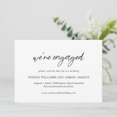 Sydney Modern Wedding Save The Date (Staand voorkant)