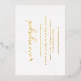 Sydney Modern Wedding Save the Date Folie Uitnodiging