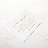 Sydney Modern Wedding Save the Date Folie Uitnodiging (Gedraaid)