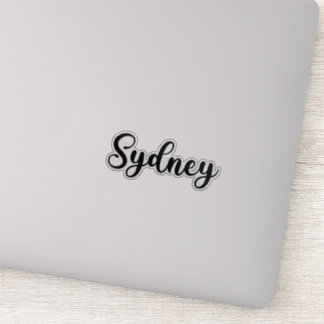 Sydney Naam - Handgeschreven kalligrafie Sticker