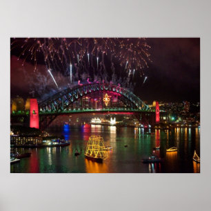 Sydney New Years ve Fireworks Print