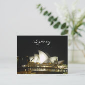 sydney night opera briefkaart (Staand voorkant)