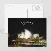 sydney night opera briefkaart (Voorkant / Achterkant)