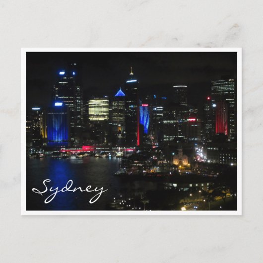sydney night vivid briefkaart (Voorkant)