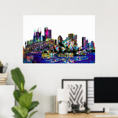 Sydney op graffiti poster (Thuiskantoor)