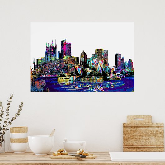 Sydney op graffiti poster (Keuken)