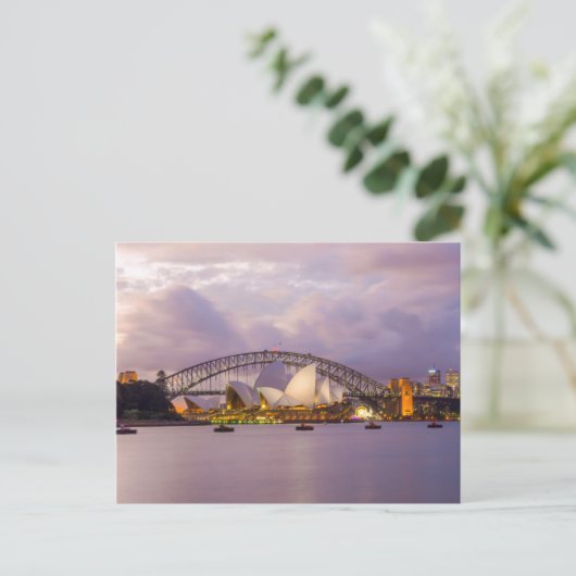 Sydney Opera and Harbour Bridge Briefkaart (Staand voorkant)