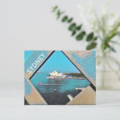 sydney opera art briefkaart (Staand voorkant)