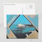 sydney opera art briefkaart (Voorkant / Achterkant)