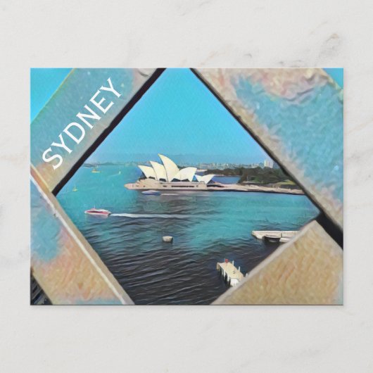 sydney opera art briefkaart (Voorkant)